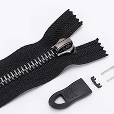 셀프 만능 지퍼고리 손잡이 바지 가방 후크 점퍼 자크 수선, 50개, 블랙 중