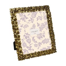 LauraAshley5.1x7.6cm2x3인치블랙플라워텍스처수제레진사진액자 테이블탑및벽디스플레이용이젤및후크포함 장식용꽃디자인홈데코 사진갤러리 아트5.1x7.6cm2x312080, 골드