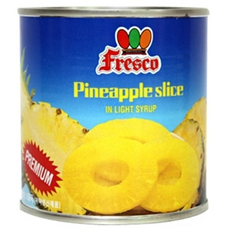 프레스코 파인애플슬라이스 통조림, 410g, 3개