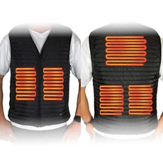 REXX 히트베어 뜨끄니 발열조끼 온열조끼 골프 등산 캠핑 낚시, 엑스라지, 배터리 포함