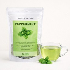 티하이 페퍼민트 페파민트 잎 차 대용량 원물 100g, 1개, 1개입