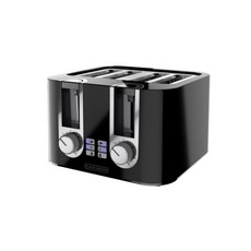 BLA DECER 슬라이스 토스터 7가지 토스트 쉐이드 탈착식 크럼 트레이 조명 베이글 냉동 취소 기능