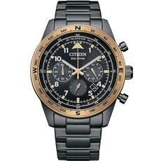 CITIZEN Eco-Drive 運動計時碼錶 太陽能 藍寶石鏡面 不鏽鋼錶帶 防水10BAR