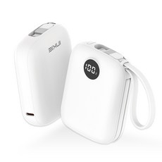 인키 초고속 22.5W PD 충전 케이블 일체형 대용량 보조배터리 10000mAh 멀티단자, IK-2WAY-PD10000