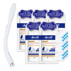 스페시핏 변기 배수구 크리너 일회용 청소포 스틱포함, 60개