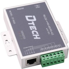 DTECH 액티브 절연 RS232-RS485 RS422 컨버터 RJ45 직렬 포트 터미널 보드 전원 어댑터 DB9 케이블 광 차단 보호 2.5kV