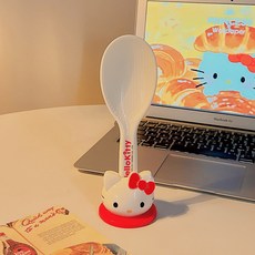 可愛卡通家用廚房電飯煲盛飯不粘米飯食品級米飯鏟子可立飯瓢飯勺, 1個, 紅色小貓飯勺