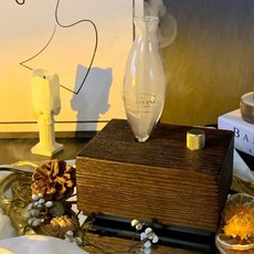 JXAONIAN 復古香薰機 冷香儀 臥室精油擴香, 1個, (禮盒正品款)丨usb無燈款-霧化瓶,安神香味丨檀香