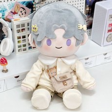 臺灣出貨 40cm娃衣 遇見小熊娃衣 坐姿棉花娃娃衣服小寶外套 毛絨公仔衣服 外出服 娃娃衣服 娃娃配件 娃娃裝 SE, 1個, 粉色遇見小熊4點娃衣,40cm坐姿 不含娃娃