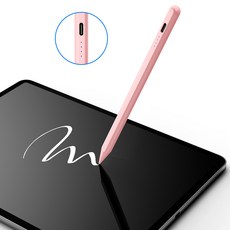 JAMJAKE 정전식 스타일러스 스마트 터치펜 아이패드 & 스마트폰 99% 기종 자석 부착 + 정전기 방지 장갑 Q77, 1개, 연핑크