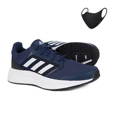 adidas 愛迪達 Galaxy 5舒適氣墊運動鞋+運動口罩