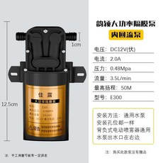 韻穎 12V電動噴霧器隔膜泵 大功率自吸泵, 1個, 佳露E300泵【銅芯電機】無贈品