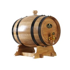 발효 와인 오크통 발효통 오크 맥주 숙성 3L 숙성용 배럴 술통, 원목 25L, 1개