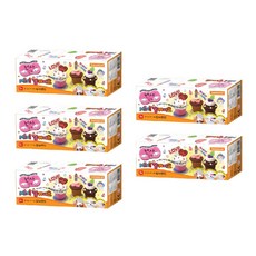 도너랜드 / 천사점토 미니 컵케이크 / 컵케이크만들기 컵케이크클레이 클레이세트 클레이 컬러점토 색점토 지점토 천사찰흙 도너랜드천사점토 국내생산, 5개, 미니컴케이크