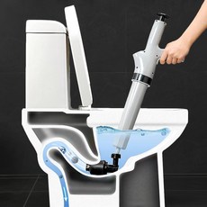 一炮通高壓馬桶疏通器 附4種堵頭 一鍵疏通堵塞 通管器 氣壓式疏通 水槽洗臉盆排水孔疏通【ZJ0213】 約翰家庭百貨