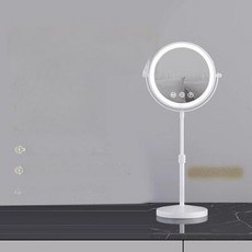 높이조절거울 확대거울 LED 화장대 조명 책상 USB, 1단계 화이트 22cm 5 라이트 메모리 5000mAh