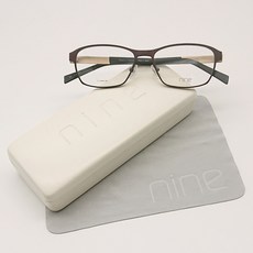 NINE 輕量鈦金屬眼鏡 BRK 霧面光澤褐, 1個