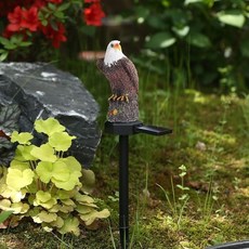 太陽能老鷹燈 防水草坪燈 插地燈 動物裝飾燈 庭院花園走道夜燈