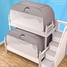 가정용 방한텐트 더블도어 실내 인용 텐트 기숙사 층침대 난방 난방텐트 침대 싱글침대, 폭 0.9mX길이 1.9m 이층침대 공용, 사슴[차광+모기차단+바닥] 3도어