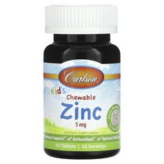 Carlson 어린이용 츄어블 아연 천연 혼합 베리 5mg 42정, Carlson어린이용츄어블아연천연혼합베리5mg42정, 1개