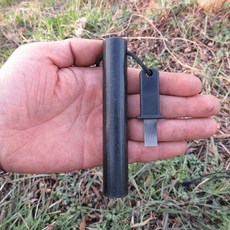 최강 파이어스틸 휴대용 부싯돌 점화, 1개, 클래식블랙 20x120