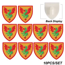 중세 군사 Wofl 방패 빌딩 블록 액세서리 갑옷 벽돌 장난감 어린이 선물, 33 B35-28-2