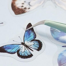 파스텔 컬러 핀셋 곡선형, 1개