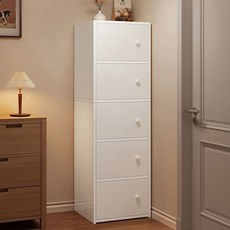 대용량 수납장 모던 5단 수납장 DG02, 화이트