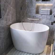 日式獨立式傢用深泡亞剋力小戶型浴缸 加深可選配帶座浴缸浴缸 雙人浴缸 單人浴缸 泡澡浴缸 亞剋力, 1個