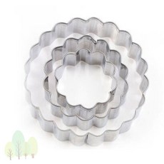 파스텔숲길 쿠키틀 주름링 쿠키커터 3P