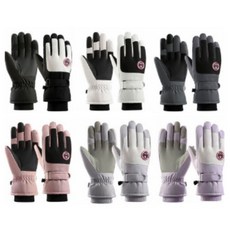 스키장갑 남녀공용 스마트폰 터치 방수 보드 겨울 방한장갑, 따롱 LW7706스키장갑_남성 화이트, 1개