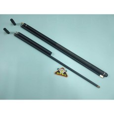 【國華撞球】台灣製消光黑打杆 經濟實惠好打 木牙更給力 可配衝桿或跳桿, 1個, 打桿+跳桿