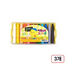 동아)크레용(노랑병아리/12색) 3개입