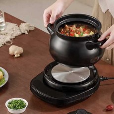 홍삼다리는기계 한약다리기 중탕기 도자기 전기포트, 3.0L / 검정 받침대