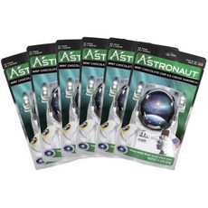 아스트로넛 우주비행사 동결건조 우주 아이스크림 디저트 민트 초콜릿 칩, 6팩, 31g