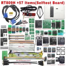 RT809H EMMC-Nand 플래시 매우 빠른 범용 프로그래머 시리즈 세트 케이블 포함 Edid, 06 빨간색