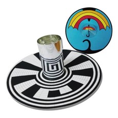 빛의왜곡 착시현상 신기한 과학거울 6인 학교기관 착시현상장난감 착시체험 회전판, 1세트