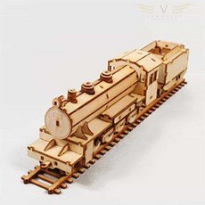 솔군스토어 조립모형 증기 기관차 DIY나무조립, 단품