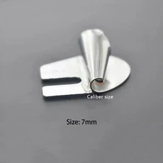 미싱 재봉 스테인레스 스틸 롤 헤머 발 내구성 재봉틀 프레서 DIY 공예 헤밍 풀러 3mm-10mm, [05] 7mm, 1개