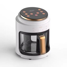4L 可視玻璃空氣炸鍋 家用多功能電烤箱 一體機 智能觸控 節能 無油煙, 白色-中性英文-歐規線