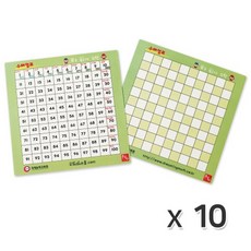 꿈키수 수배열표(10장 1set) 숫자, 1개