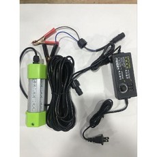 12V 수중 미끼램프 조명 100w 야간 낚시등 집어등 드롭 오징어 220V, 12V 220V 범용 100W 노란색 7m, 1개