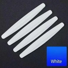 호환 2025 차량 차량 범퍼 보호대 코너 가드 안티 스크래치 스트립 스티커 보호 바디 프로텍터 몰딩 밸런스, 04 White-mini-4pcs