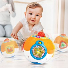 HM 사운드와 함께 움직이는 멜로디완구 사운드볼, 1개, 오렌지 외 혼합색상