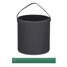 사이드포켓 수납함 팔걸이 수납 박스터 호환 튼튼한, 비뚜껑형 [블랙] 쓰레기봉투 1롤 포함, 1개