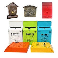 다담기 빈티지우편함 // POST 주택 벽걸이 우체통 인테리어 우편함 건의함 전원 편지함 투표함 모금함 소품 용품 수취함 제안함 고객의 소리함 의견함 추천 선거함 신고함 고객 응모, 화이트