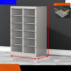 네일진열장 네일서랍장 보관함 화이트 파츠 다용도, 1.4mm, 평평한 바닥 두꺼운 그레이화이트 12단