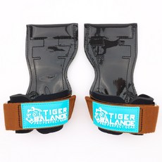 타이거밸런스 헬스 스트랩 리프팅 그립, 브론즈골드 스트랩 + 로고 민트, 1세트