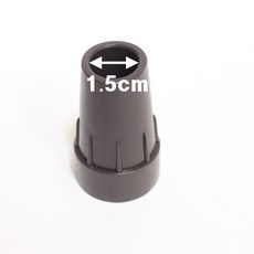 지팡이 워커 보행기 목발 고무 리필용 고무캡 패킹, 1개