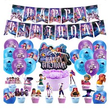 케이팝 데몬 헌터스 풍선 생일파티 용품 생일축하 파티용품 가랜드 세트 happy birthday 남자 여아